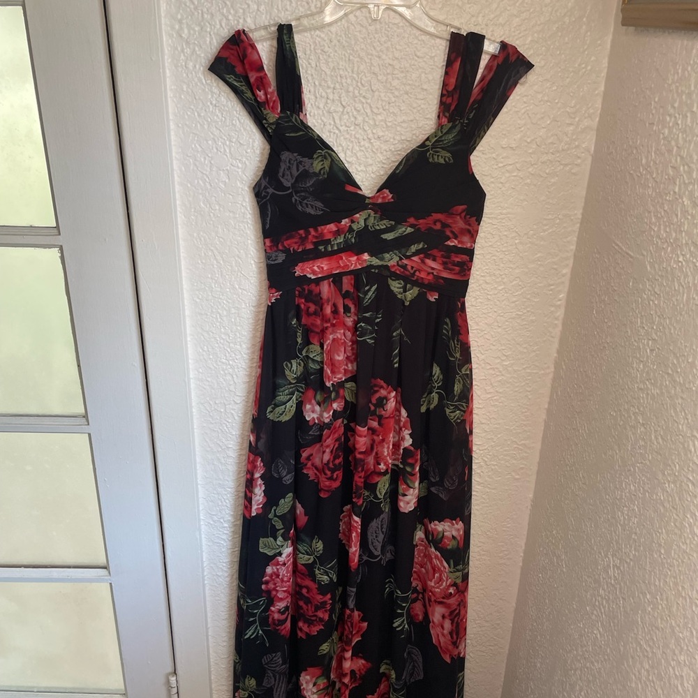 Boutique Soieblu rose maxi dress - Picture 3 of 6
